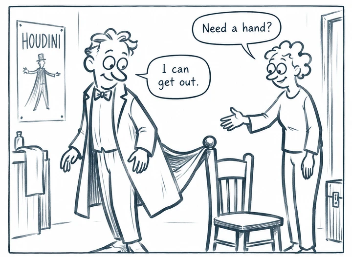 First panel of A Good Coat