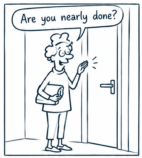 First panel of Another Ten Minutes