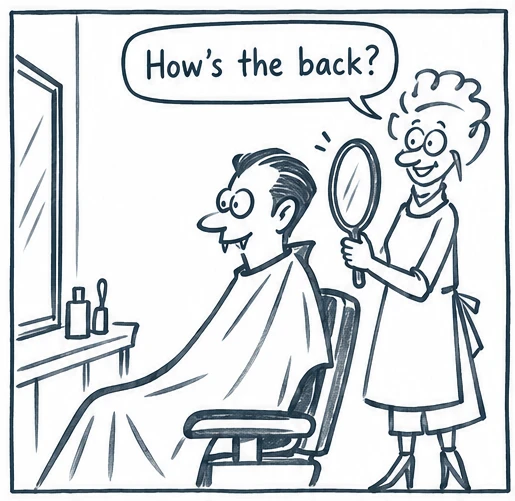 First panel of Perfect, Thank You